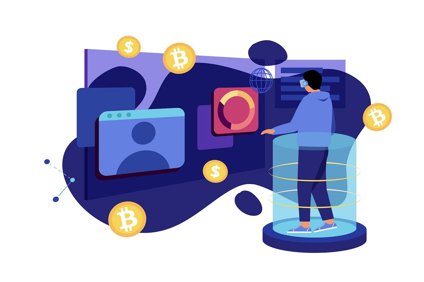blockchain transaction batching illustration